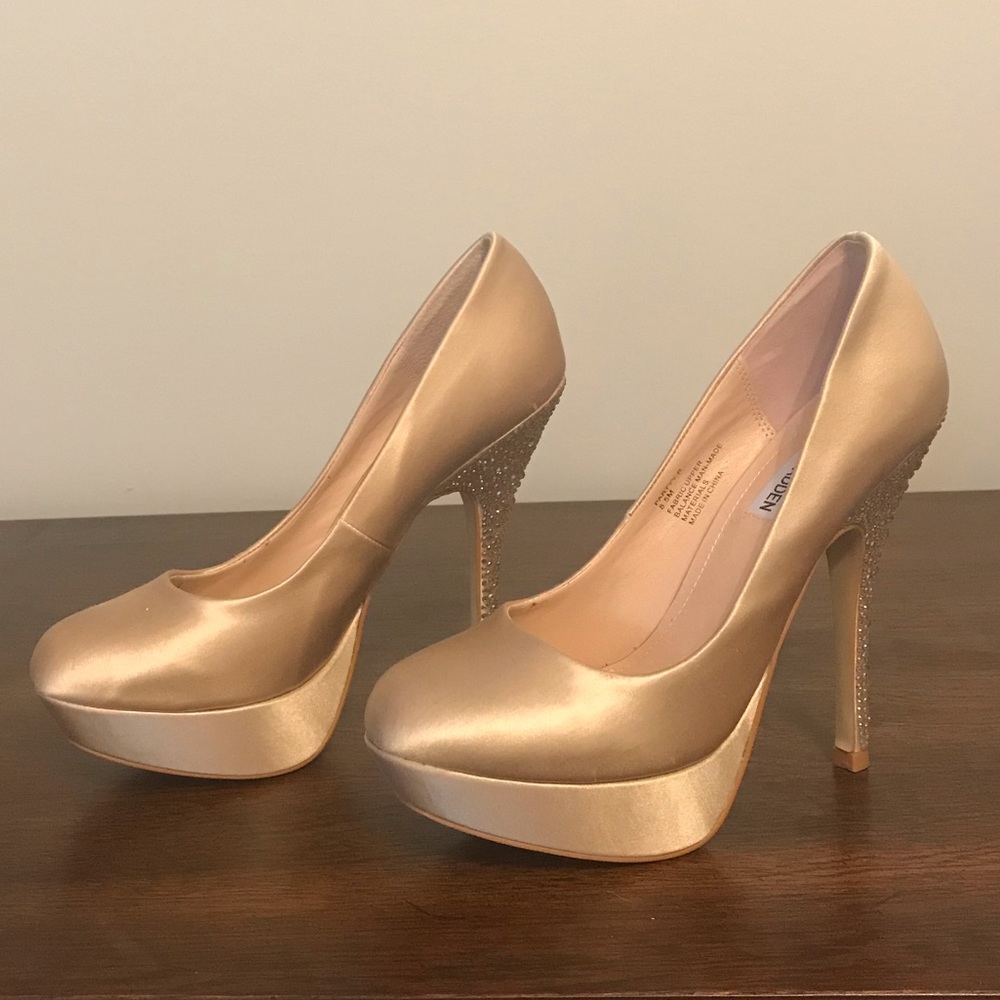 Steve Madden PARTYY-R Rhinestone Platform Heels